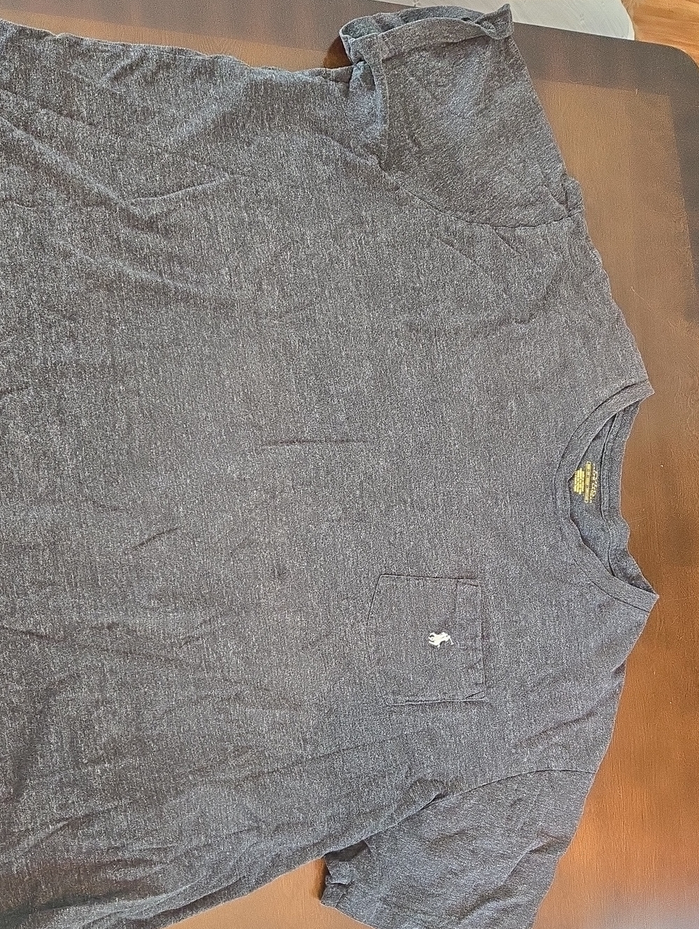 Polo by Ralph Lauren Short Sleeve Pocket Tee in Heather Navy 3XB